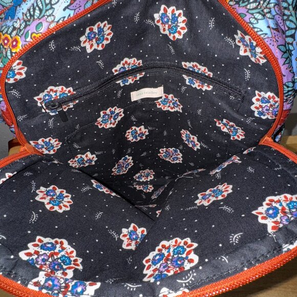 Vera Bradley Large Bancroft Backpack in Flowers and Feathers NWT main image 8